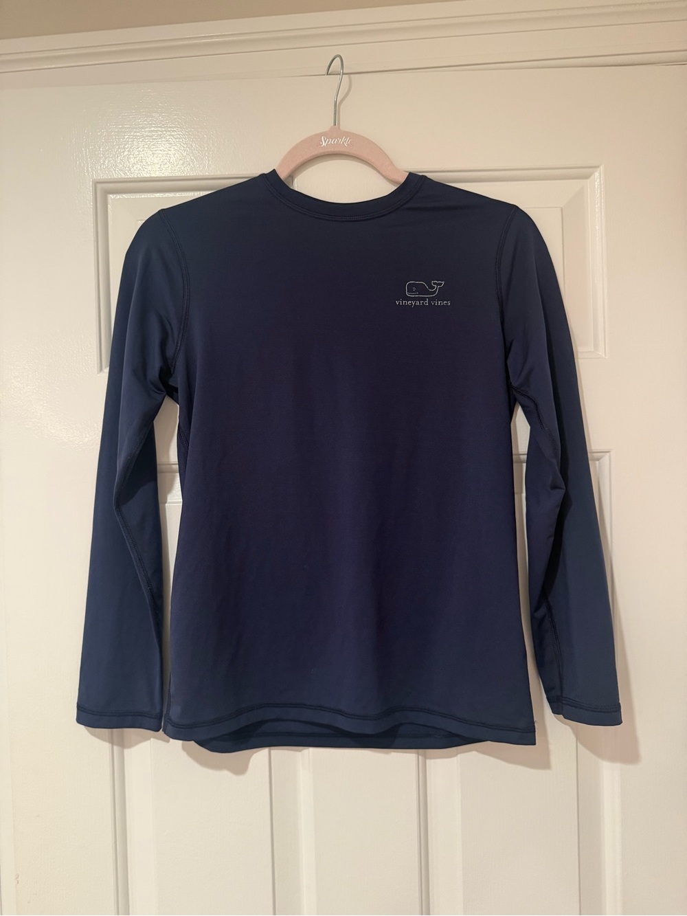 Vineyard Vines Boy’s Long-Sleeve Rash Guard — Navy Blue